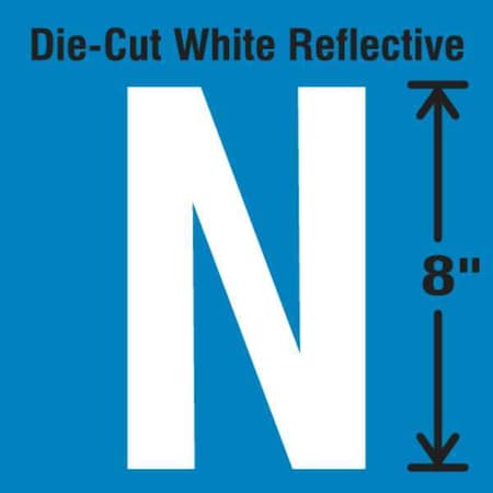 Letter Label, Vinyl, 8 in H, 4-3/4 in W