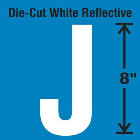 Letter Label, Vinyl, 8 in H, 4-3/4 in W