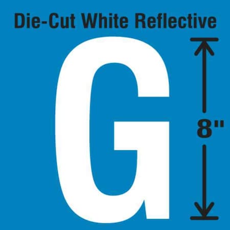 Letter Label, Vinyl, 8 in H, 4-3/4 in W