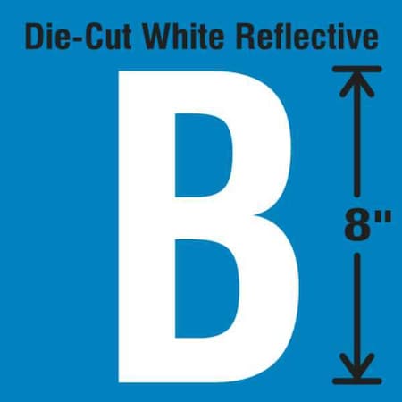 Letter Label, Vinyl, 8 in H, 4-3/4 in W