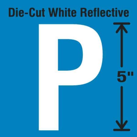 LetterLabel,Vinyl,5inH,2-3/4inW,PK5