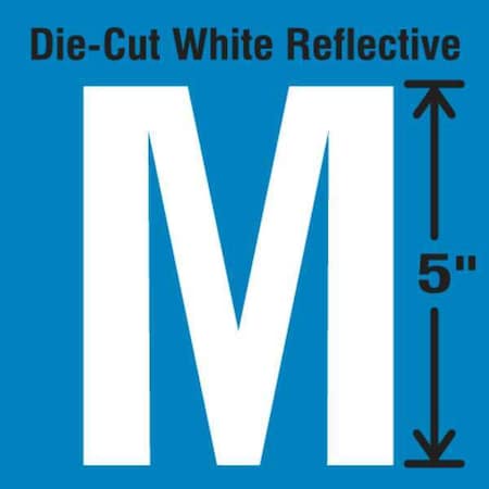 LetterLabel,Vinyl,5inH,2-3/4inW,PK5