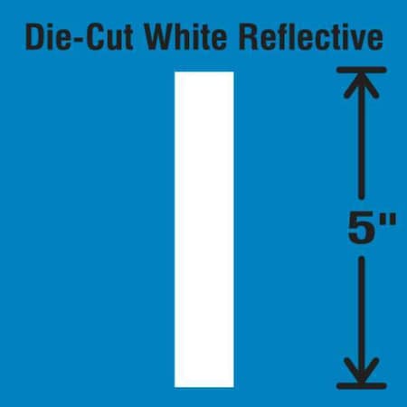 LetterLabel,Vinyl,5inH,2-3/4inW,PK5