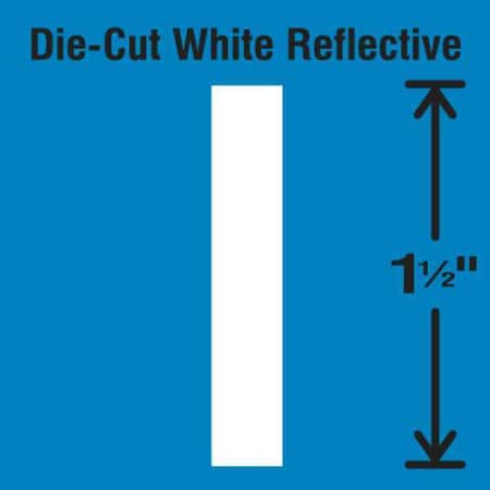 LetterLabel,Vinyl,1-1/2inH,7/8inW,PK5