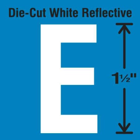 LetterLabel,Vinyl,1-1/2inH,7/8inW,PK5