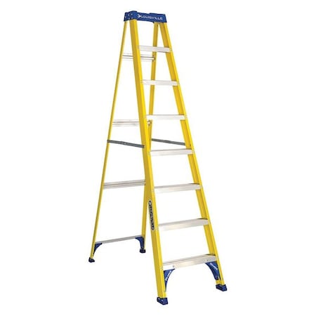 8 ft Fiberglass Stepladder, 250 lb Capacity