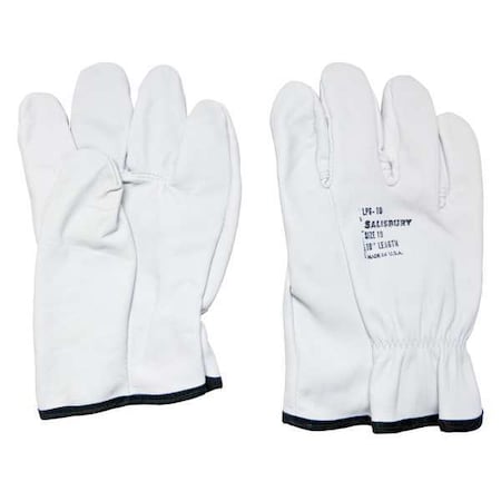 Electrical Glove Protector, Goatskin, 10 in Length, Cream, Size 8