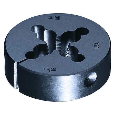 HSS Round Adjustable DIe 6382 Greenfield ThreadIng 1-1/2 In Outside Diameter M14x2.00
