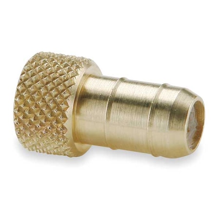 1/4" x 0.17" Barb Brass Plug