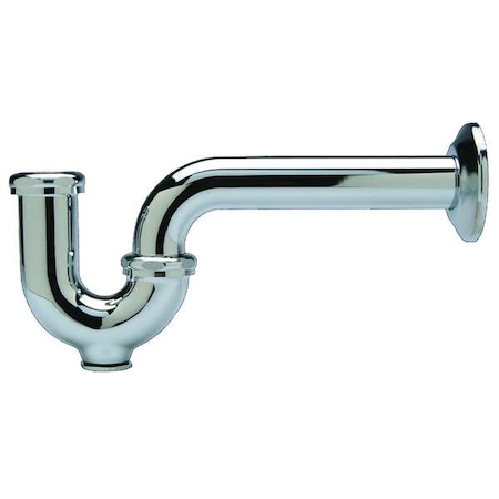 - P-Trap, 1-1/4" Pipe Dia., Cast Brass