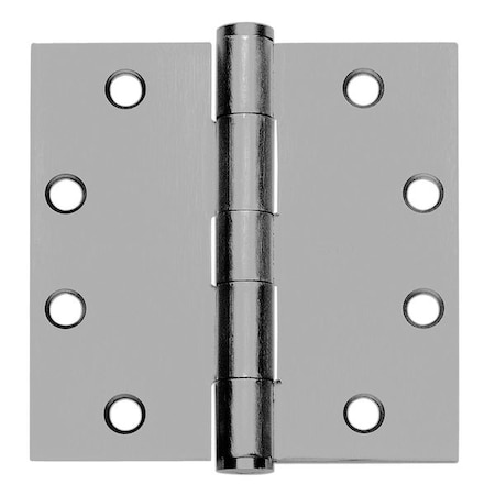 Door and Butt Hinge, Steel, Full Mortise Mounting, 1 3/4 in Leaf W x 4 in Leaf H, Prime Coat