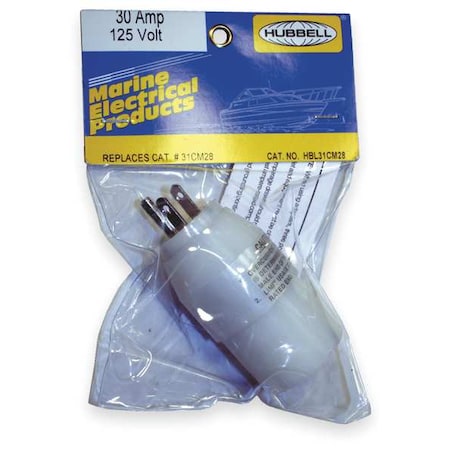 Power Strip, Surge, L5-30R, 5-15P, White