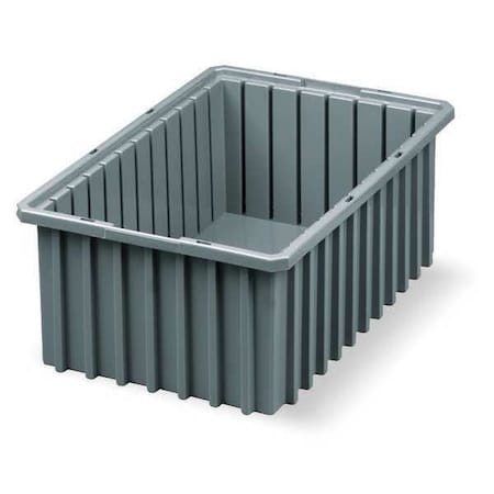 Industrial Grade Polymer, Divider Box, Gray, 16 1/2 in L, 6 in H