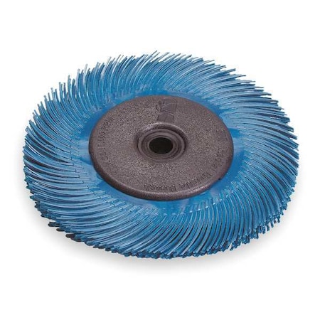 Radial Bristle Brush, T-C, 6Diax7/16W, 400G