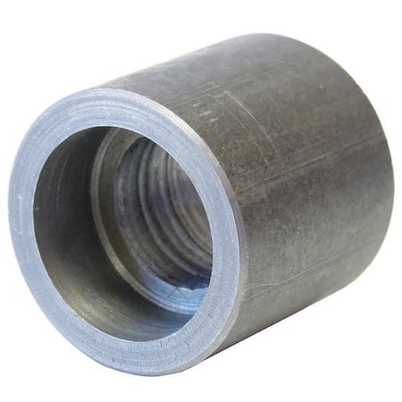 Half Coupling Half Coupling, 1" Pipe, Socket Weld, Black Forged Steel, Class 3000
