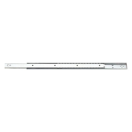 Drawer Slide, Side Mount, 3/4 Ext., Conv., 1/2"W,PR