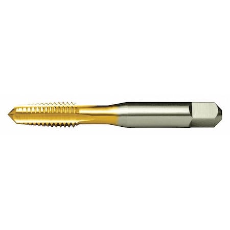 Straight Flute (Hand) Straight Flute Hand Tap, #8-32, Taper, UNC, High Speed Steel, 4