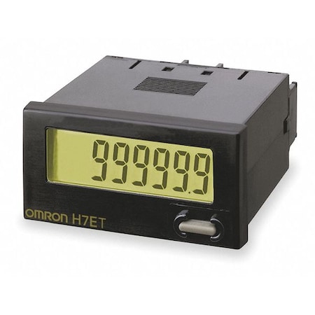 Hour Meter,24VDC,Plastic,7 Digits