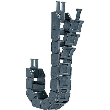 Cable Carrier,Micro,Open,OW.89In/22.5mm