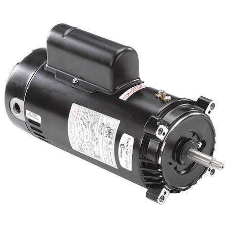 Pool Pump Motor, Capacitor-Start/Run, 2 HP, 56J Frame, 3,450 Nameplate RPM
