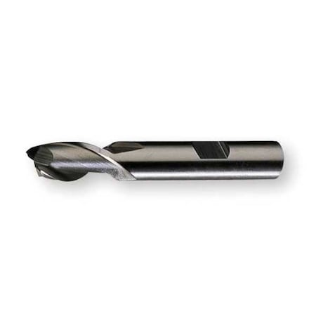 2-Flute HSS Square Single End Mill Cleveland HG-2 Bright 1/2"x1/2"x1"x3-1/4"