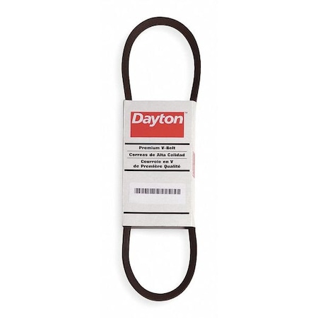 5VX830 Cogged, Wedge V-Belt, 83 in Outside Length, 5/8 in Top Width, 17/32" Thickness, 1 Ribs