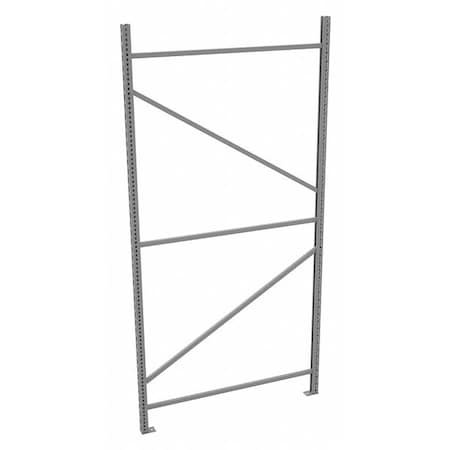 Upright Frame, 48 in D, 1 3/4 in W, Gray