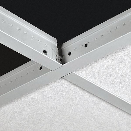 Ceiling Tile Suspension Grid, White, 2"H, 15/16"W, 48"L