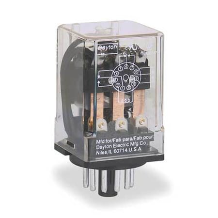 Plug-In, General Purpose Relay, Octal, 10 A, 11 Pins