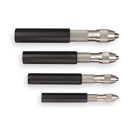 Pin Vise Set w/Case,4 Jaws