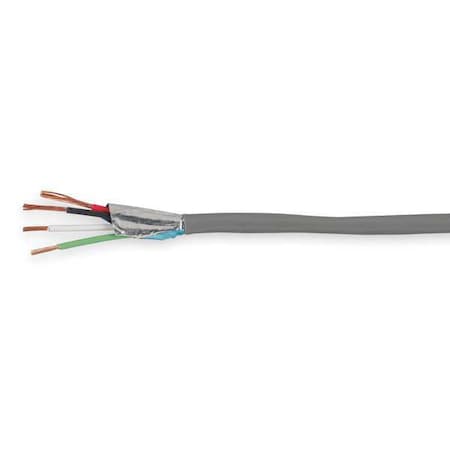Comm Cable, Shielded, Riser, 22/4,  1000 Ft.