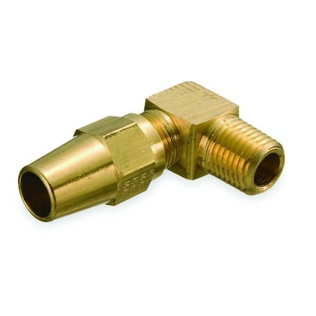 Elbow, Brass, Comp. 1/4 in, NPTF 1/4 in