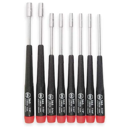 Precision Nut Driver Set,8 Pieces,SAE