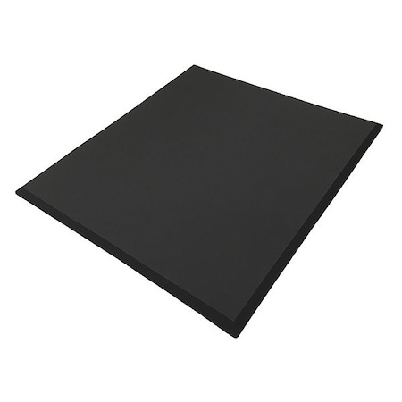 Antifatigue Mat, 2 ft. L x 6 ft. W, 3/4" Thickness, Nitrile Blend Rubber Foam, Textured Top, Black