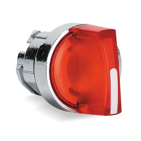Illum Selector Switch,3 Pos,22mm,Red