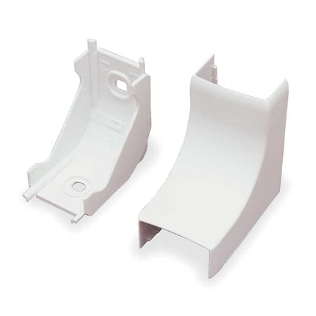 Internal Elbow Raceway, PN10 Series, 1 Channel, 2-1/4 in W, 3/4 in H, 2-1/4 in L, Ivory