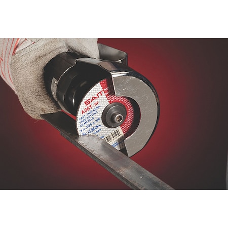 Abrasive Cut-Off Wheel, Type 1, 4 in Dia, 0.0625 in Thick, 3/8 in Arbor Hole Size, Aluminum Oxide