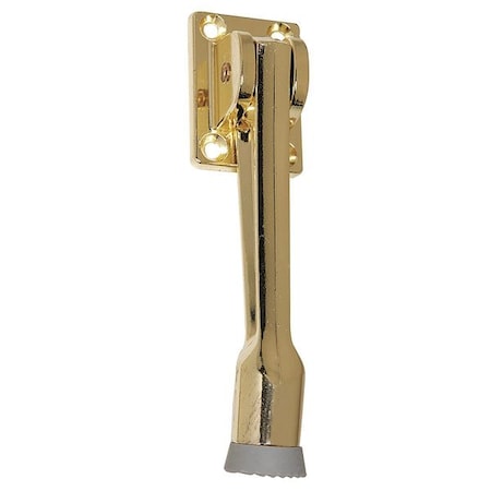 Lever Door Holder,Pol Brass,Cast Brass
