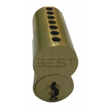 Interchangeable Core, Satin Brass, Keyway Type D, 6 Pins