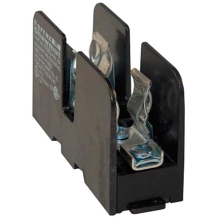 Open Fuse Block, 0 to 30A Amp Range, 600V AC/DC Volt Rating, 1 Poles, Pressure Plate