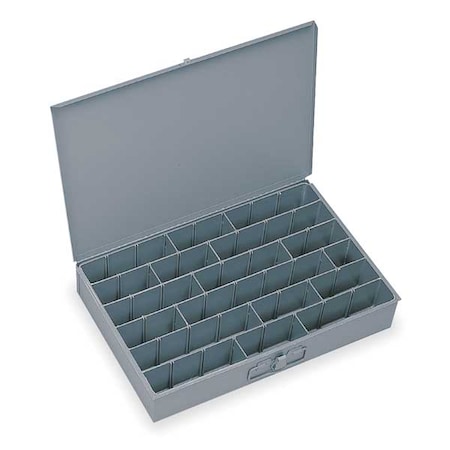 Steel, 12 to 18 compartments, 12 1/2 in D x 3 1/8 in H x 18 3/8 in W