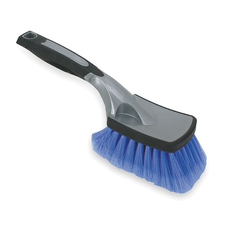 Car Wash Brush, 6 1/2 in L Handle, Purple, Polypropylene, Thermoplastic Rubber, 10 in L Overall