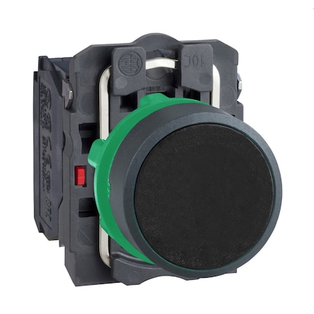 Push Button Operator, 22 mm, 1NO/1NC, Black