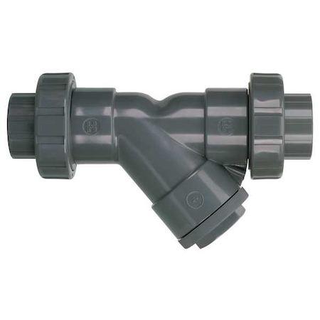 Y Strainer, 3" Pipe, Threaded, PVC, 150 psi