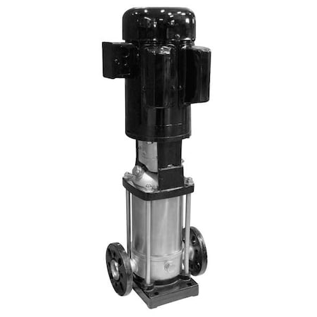 Booster Pump, 2 hp, 120/208 to 240V AC, 1 Phase, 1-1/4 in Flanged Inlet Size, 11 Stage