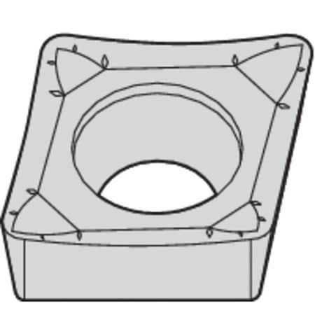 Diamond Turning Insert, Diamond, 3, CCGT, 1, Carbide