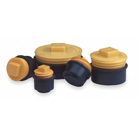 Pipe Plug,Mechanical,1.5 In,Poly