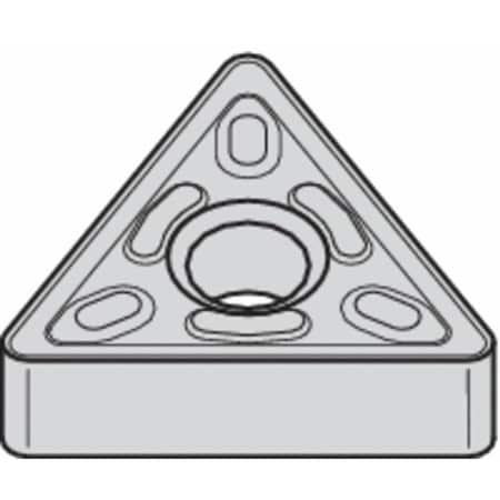 Triangle Turning Insert, Triangle, 3/8 in, TNMG, 0.0156 in, Carbide