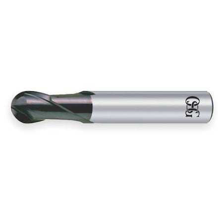 End Mill,Carbide,EXO,1.0mm,2 FL,Ball End