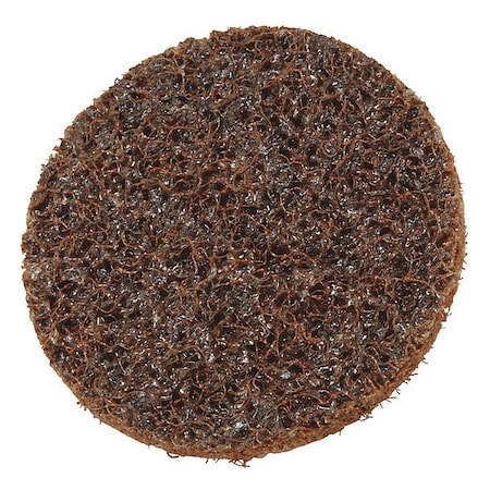 Hook-and-Loop Surface Conditioning Disc, 2" Dia, No Hole, Aluminum Oxide, Not Applicable Grit